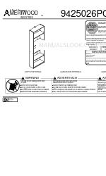 Ameriwood 9425026PCOM Montageanleitung Handbuch