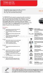 Canon PIXMA MX700 Series Brochure & specificaties