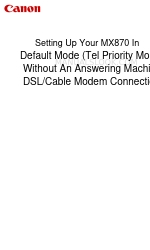 Canon PIXMA MX870 Series Configuração
