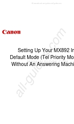 Canon PIXMA MX892 Mise en place