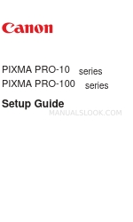 Canon PIXMA PRO-10 Setup Manual