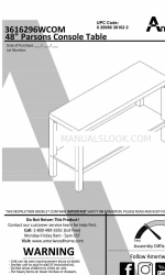 Ameriwood HOME 3616296WCOM Manual de instrucciones