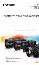 Canon EOS C300 Quick Start Manual