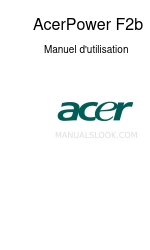 Acer AcerPower F2b (Francuski) Manuel D'utilisation