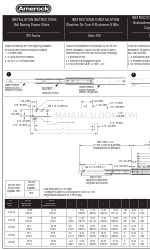 Amerock 705 Series Istruzioni per l'installazione