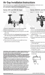 AMES Air Gap  4000B Series Installatie-instructies