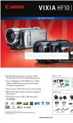 Canon VIXIA HF100 Брошура та технічні характеристики