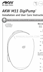 Akw M11 DigiPump Installation And User Care Instructions