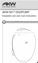 Akw M17 DigiPump Instruções de instalação e cuidados do utilizador