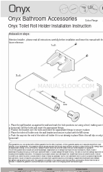 Akw Onyx Toilet Roll Holder Instructions d'installation