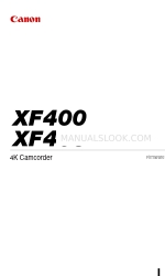 Canon XF400 Instruction Manual