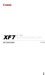 Canon XF705 Kullanım Kılavuzu