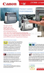 Canon ZR500 Brochure & specificaties