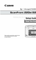 Canon 2263B002 - imageFORMULA ScanFront 220 Setup-Handbuch