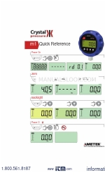 Ametek Crystal Pressure M1 クイック・リファレンス