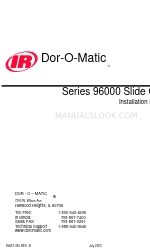 Dor-O-Matic 96000 Series Kurulum Talimatları Kılavuzu