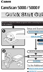 Canon 5000F - CanoScan Scanner Hızlı Başlangıç Kılavuzu