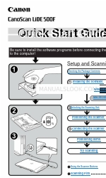 Canon 500F - CanoScan LiDE Quick Start Manual