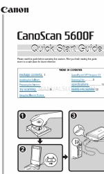 Canon 5600F - CanoScan - Flatbed Scanner Quick Start Manual