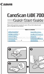 Canon 700F - CanoScan LiDE Quick Start Manual