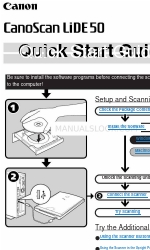 Canon 7876A003 - CanoScan LiDE 50 Color Scanner Schnellstart-Handbuch