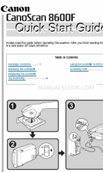 Canon 8600F - CanoScan Quick Start Manual