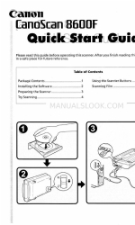 Canon 8600F - CanoScan Schnellstart-Handbuch