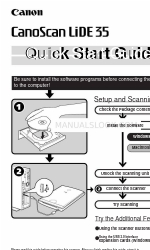 Canon 9871A001 - CanoScan LiDE 35 Scanner Hızlı Başlangıç Kılavuzu