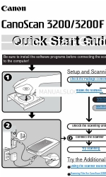 Canon CanoScan 3200 Quick Start Manual