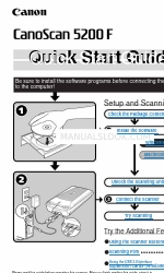 Canon CanoScan 5200 F Quick Start Manual