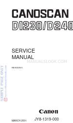 Canon CANOSCAN D1230 series Service Manual
