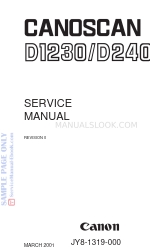 Canon CANOSCAN D2400 series Manual de servicio