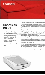 Canon CANOSCAN D660U Opuscolo e specifiche