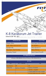 FLYFANS K-8 Karakorum Jet Trainer Інструкція з монтажу Посібник з монтажу