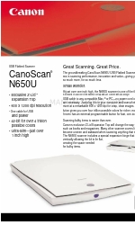 Canon CANOSCAN N650U Broszura