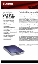 Canon D1250U2F - CanoScan USB Flatbed Scanner Specifications