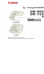 Canon DR 7550C - imageFORMULA - Document Scanner Maintenance Manual