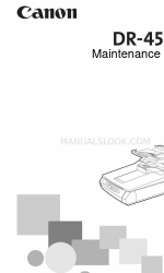 Canon DR-4580U Wartungshandbuch