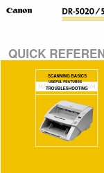 Canon DR-5020 Quick Reference