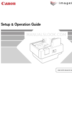 Canon imageFormula CR-120 Handbuch für Einrichtung und Betrieb