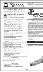 Astro Pneumatic Tool DS2000 マニュアル