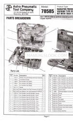 Astro Pneumatic Tool 78585 Manual