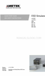 Ametek NSG 438 Quick Start Manual And Safety Instructions