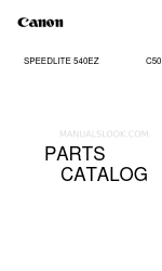 Canon 540EZ - Speedlite - Hot-shoe clip-on Flash Parts Catalog