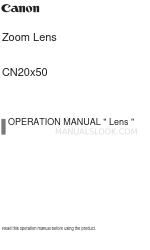 Canon CN20 X 50 IAS H Operation Manual