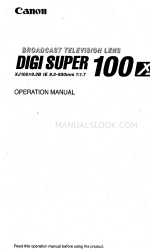 Canon digi super 100 XS Руководство по эксплуатации