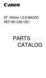 Canon EF 100mm 1:2.0 MACRO Parts Catalog