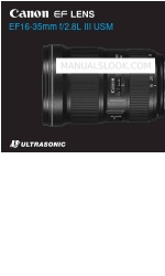 Canon EF 16-35mm f/2.8L II USM Manual de instrucciones