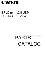 Canon EF 20mm 1:2.8 USM Parts Catalog