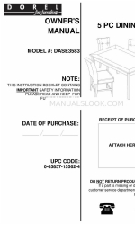 Dorel DASE3583 Manual do Proprietário